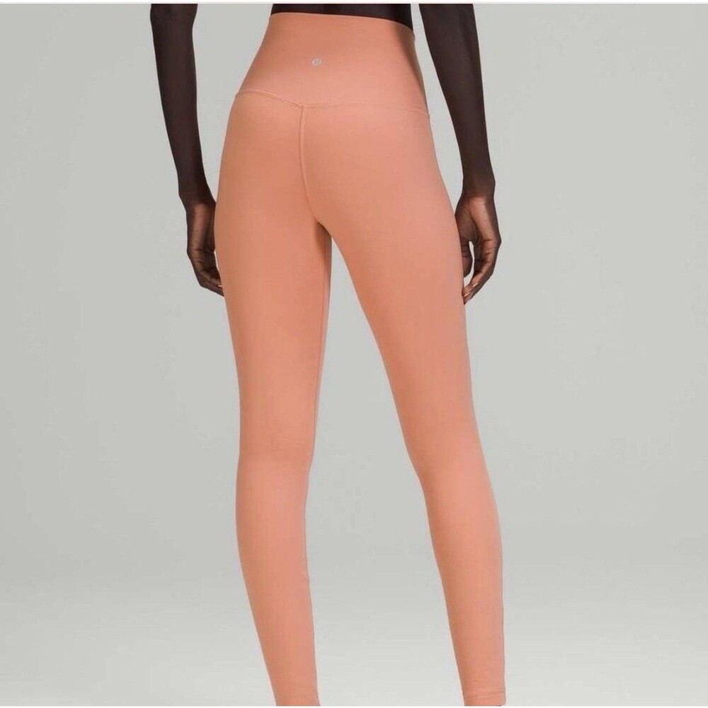 Lululemon Align Leggings Womens Size Small Orange High Rise Ankle Yoga Stretch